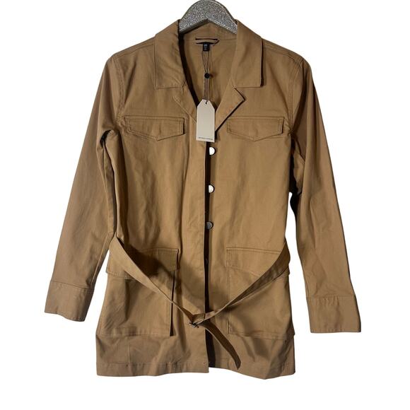 Universal Standard Belted Jacket Cinnamon Swirl Brown - Picture 1 of 8